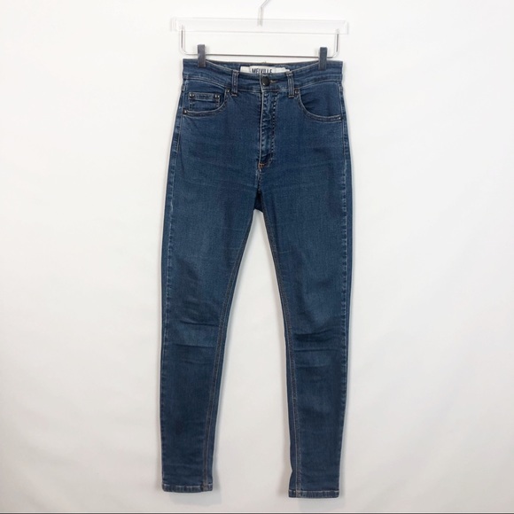 Brandy Melville Denim - Melville Medium Wash High Rise Skinny Slim 28